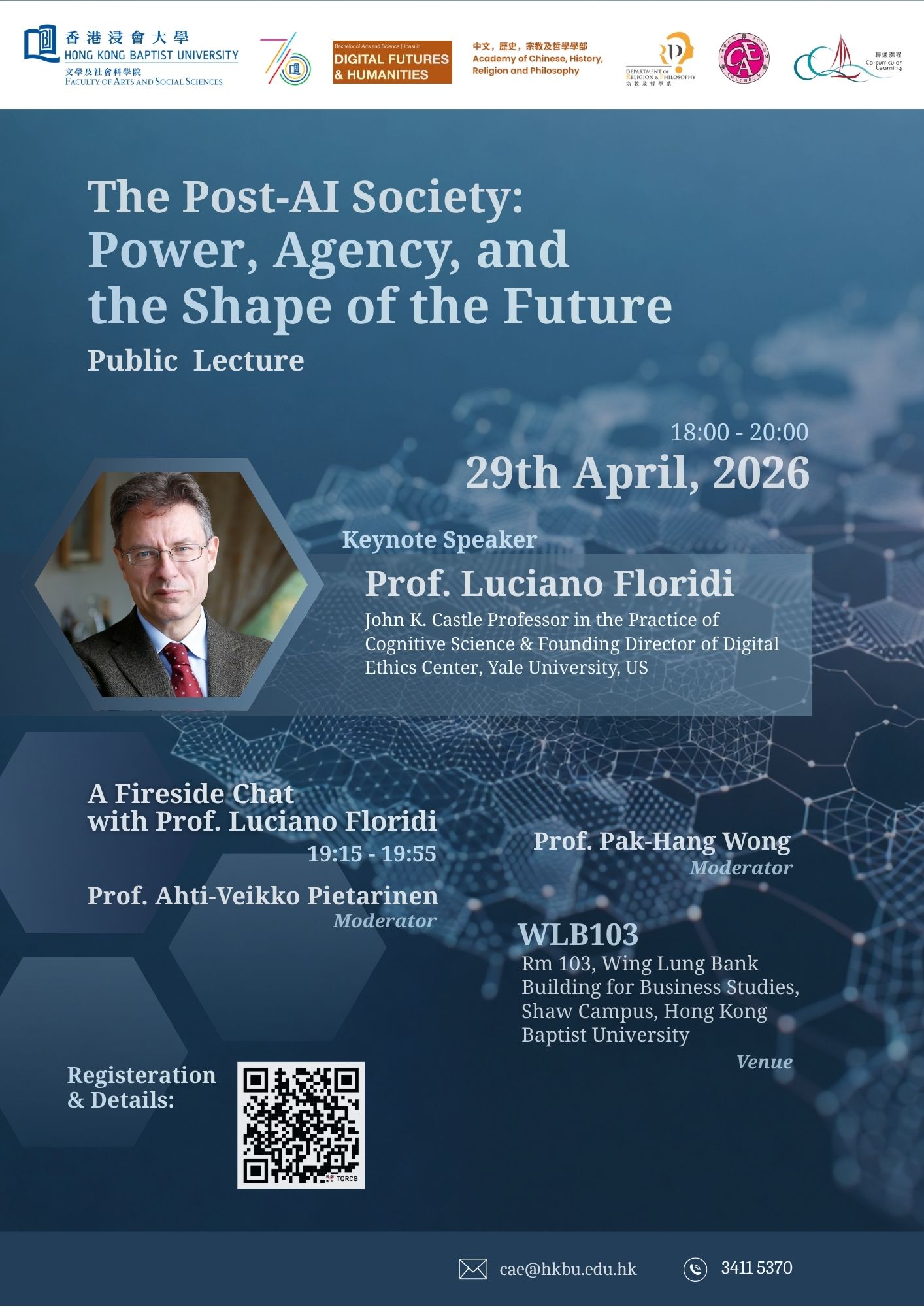 Public Talk: The Post-AI Society: Power, Agency, and the Shape of the Future